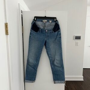 Madewell Maternity Side-Panel Perfect Vintage Jeans, Size 27